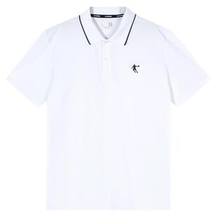 乔丹短袖T恤男2026夏季新款翻领POLO衫冰丝速干宽松半袖运动上衣
