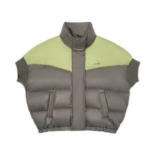 【169/件】EPTISON羽绒服女2025冬新款时尚设计感白鸭绒立领背心