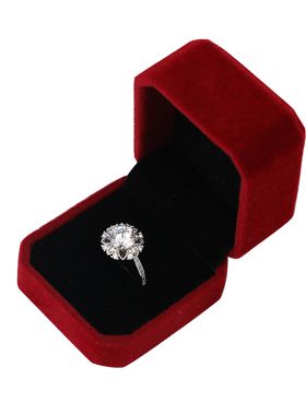 新款结婚对戒两克拉仿真钻戒