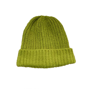 大头围帽子~绿色毛线帽女秋冬季百搭韩版针织帽保暖护耳堆堆帽潮