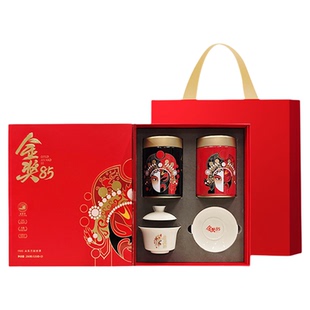 川红工夫红茶金奖85非遗特级茶叶礼盒250g内搭盖碗年货节送礼