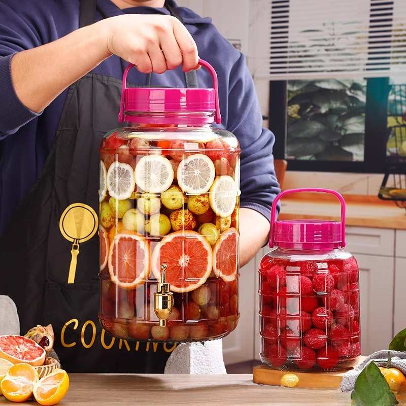 泡酒玻璃瓶带龙头10斤20斤5斤加厚泡酒罐家用密封泡酒坛专用酒瓶