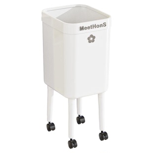 免弯腰高脚垃圾桶带轮大容量家用移动静音带轮客厅卧室厨房废纸桶