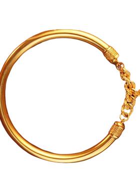 网络爆款古法宫铃链条手镯24K金越南沙金镀金传承古法宫铃手镯 女