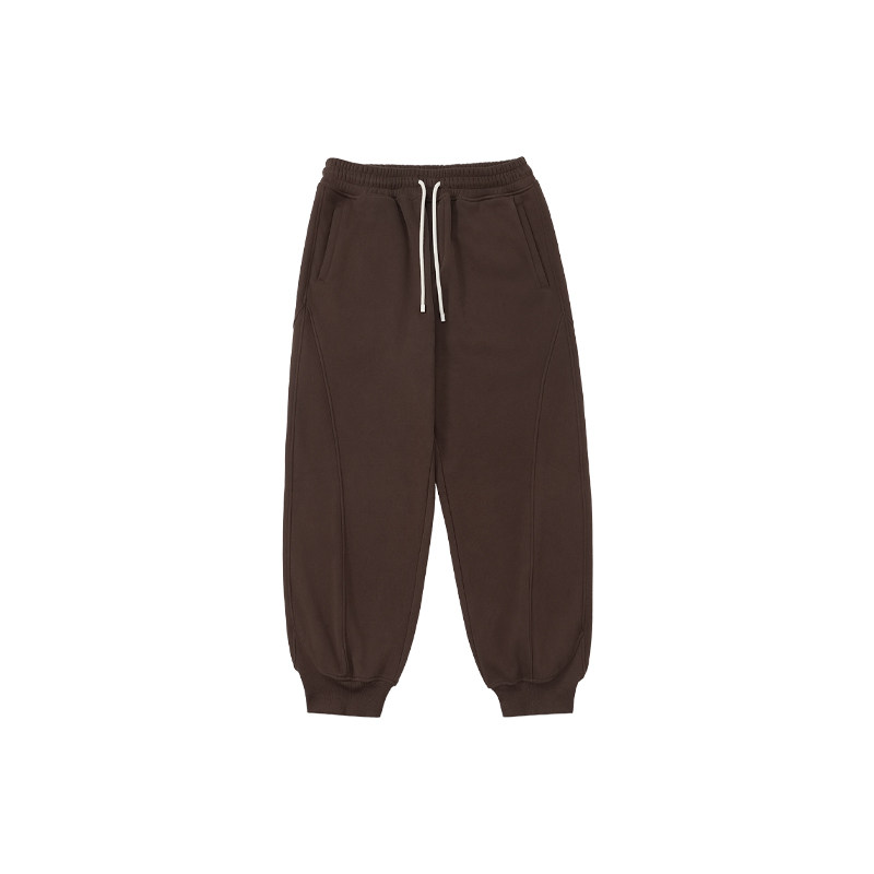 BODYDREAM冬季重磅加绒卫裤男士运动裤宽松大码束脚裤针织休闲裤