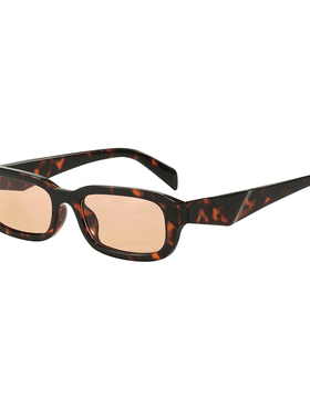 时尚复古玳瑁方框墨镜通用简约