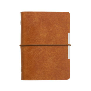 A8/M5活页手账本 国产Pueblo破菠萝磨砂皮 15mm内环5环 头层牛皮