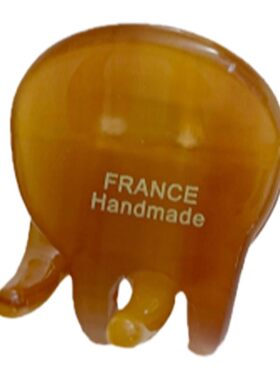 质感巨好~精致小巧FRANCE金标顶夹小号抓夹公主头高颅顶刘海发夹
