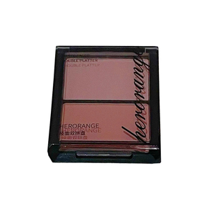 哑面双拼盘干湿两用自然提亮定妆粉饼高光修容腮红一体HERORANGE