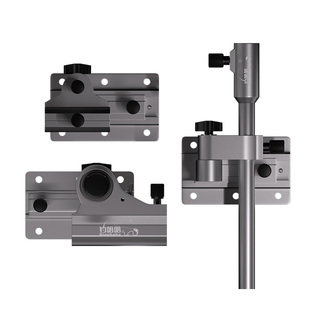 钓哈哈新款钓箱配件三件套拐角炮台架加厚鱼护拉饵盘支架钓鱼通用
