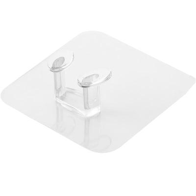 塑料插头挂钩透明电源挂勾粘胶收纳免钉粘钩电线插头粘贴支架挂钩