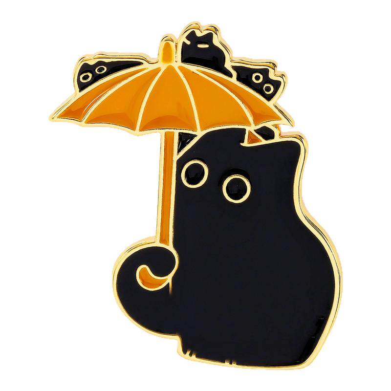 创意卡通可爱克莱恩猫猫徽章胸针