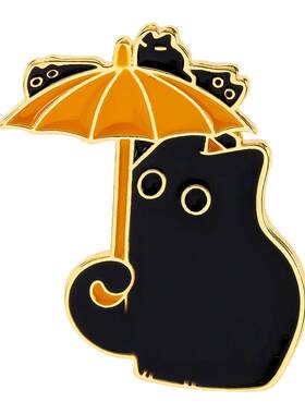 创意卡通可爱克莱恩猫猫徽章胸针