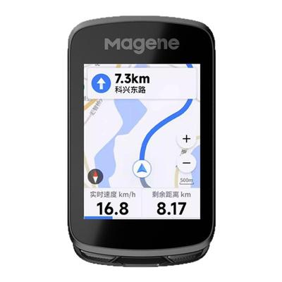 Magene迈金C606自行车GPS彩屏触控码表ANT+速度踏频器心率监测器