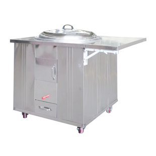 马蹄新款柴火灶农村家用烧木柴移动大铁锅土灶台无烟不锈钢材火炉