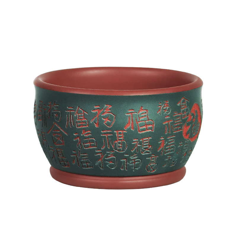 百福紫砂主人杯高档功夫茶品茗杯