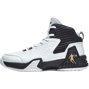 乔丹耐磨篮球鞋男鞋官方正品高帮革面运动鞋2025冬季男士防滑球鞋