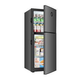 MG小冰箱小型家用租房一级节能双温省电双门宿舍办公室二人电冰箱