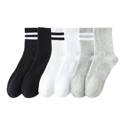 搭配裤运动纯棉长袜潮ins