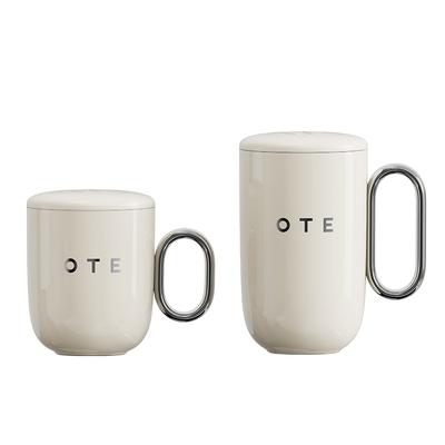 OTE欧堤双层不锈钢马克杯带盖