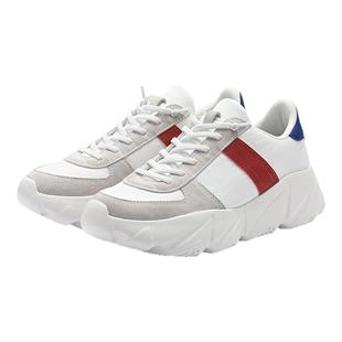 多走路风跃运动鞋新款降落伞布时尚高弹防滑男女同款厚底休闲鞋