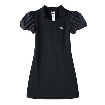 Adidas阿迪达斯三叶草女裙2026夏新款BALLOON DRESS连衣裙KD0302