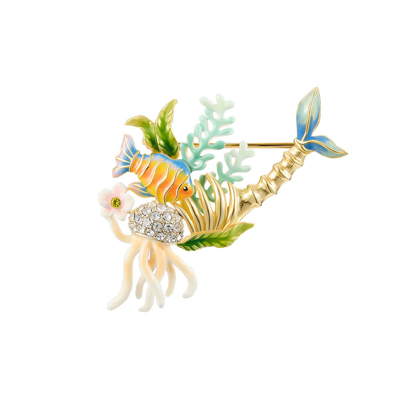 海洋生物系列鲸鱼海星装饰胸针