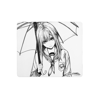 Kuroha不语v线稿玻璃鼠标垫超大