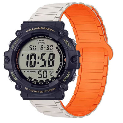 适用卡西欧AE-1500硅胶手表表带