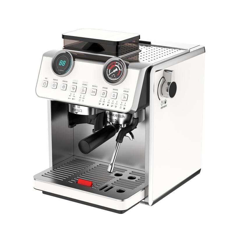 CafeLffe聚咖咖啡机小型家用半自动研磨一体意式浓缩萃取商用608