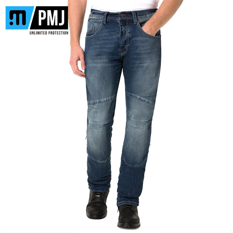 牛仔裤骑行PMJ机车修身