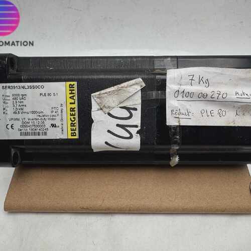 Berger Lahr SER3913/4L3SS0CO Industrial Safety Motor 1.0 kW