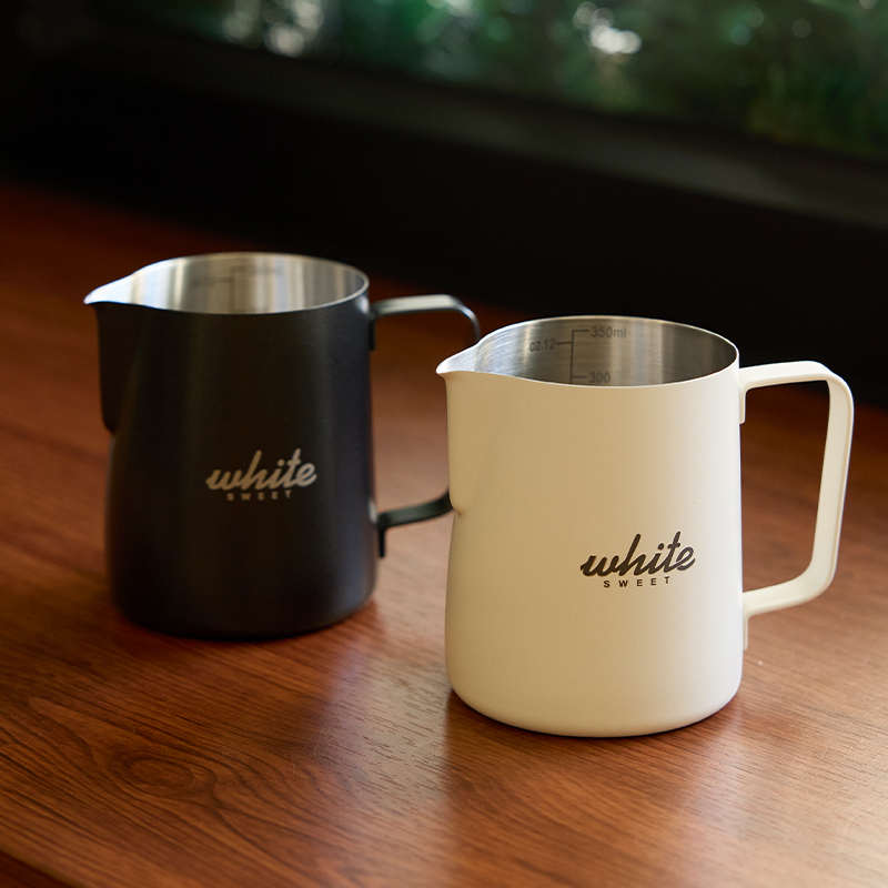 米立风物304不锈钢拉花缸尖嘴打奶缸拿铁奶泡杯咖啡器具拉花神器