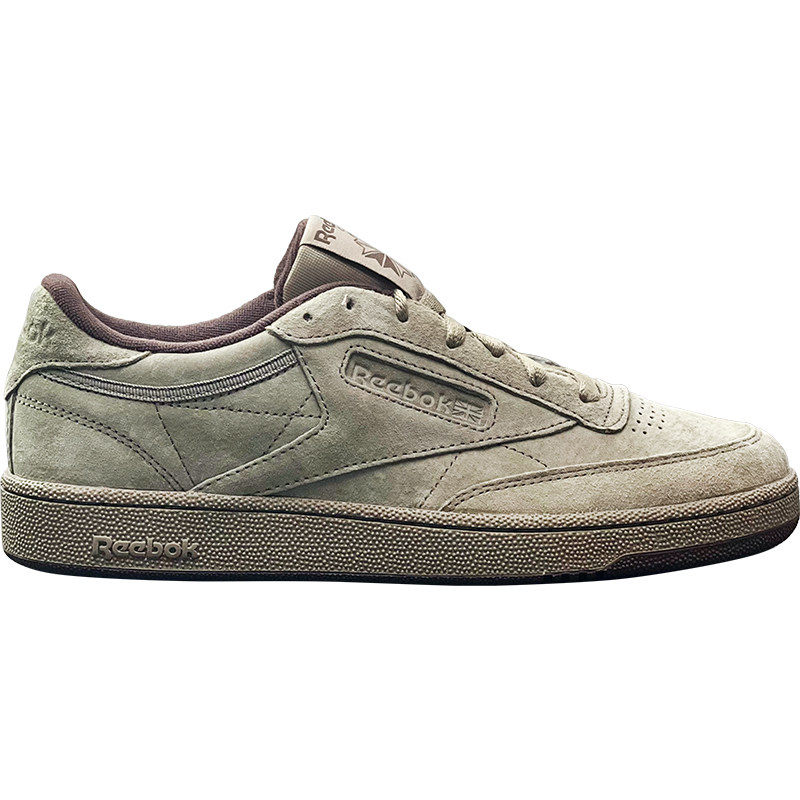 reebok正品！CLUBC翻毛皮男鞋