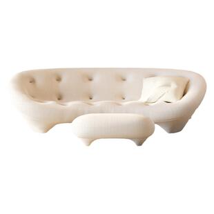 奶油现代简约写意空间设计师款贝壳沙发弧形网红极简轻奢异形布艺