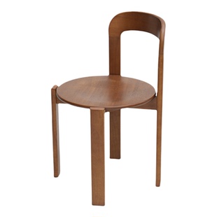 曲美家居复古餐椅中古北欧现代简约木椅子靠背椅桌子餐厅简域餐椅