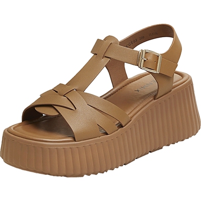 天美意2025夏新款时尚厚底凉鞋