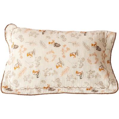 A类丛林趣兔儿童枕巾A类