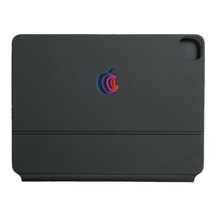 艺贴进口铸造级带导气槽 春季发布会 适用苹果平板iPad妙控键盘Magic keyboard创意logo贴纸防水贴 一份2枚装