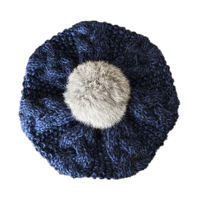 毛线帽子文艺可爱百搭英伦画家