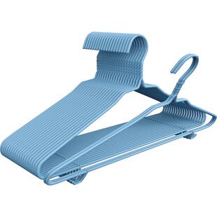 美丽雅浸塑衣架45cm大号防滑带钩家用晾晒衣架子宿舍晒衣服收纳架