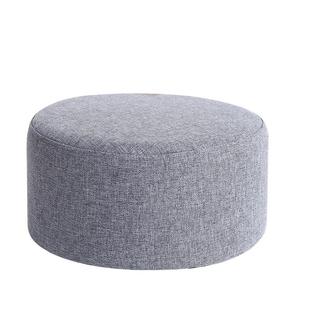 小凳子布艺圆凳简约坐墩实木板凳创意矮凳儿童家用换鞋客厅沙发凳