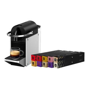 Nespresso奈斯派索全自动胶囊咖啡机家用小型Pixie含咖啡胶囊50颗