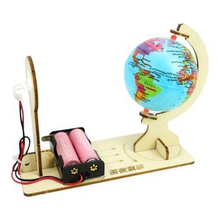 科学实验昼夜演示模型模拟地球自转手工diy玩具小学生科技小制作