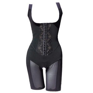 美容院强压收腹束腰提臀美体塑形体雕产后强力收小肚子连体塑身衣