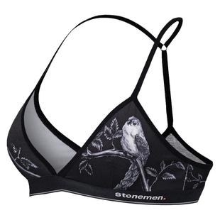 stonemen【源自澳洲】纯棉舒适无钢圈法式三角杯内衣美背文胸-雀