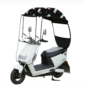 小型电动车雨棚篷黑胶遮阳棚防晒