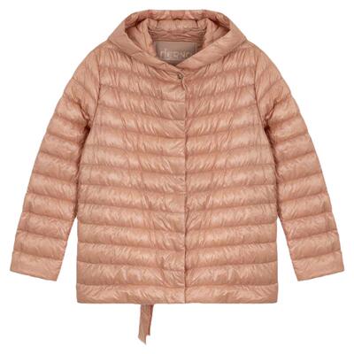 HERNO女士经典简约时尚连帽长袖羽绒服银泰百货精品 301574