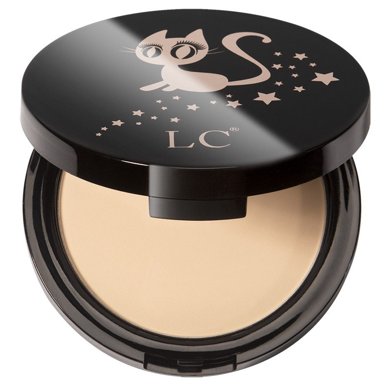 LC小猫粉饼定妆粉控油持久防水防汗蜜粉补妆干皮油皮散粉柔雾遮瑕