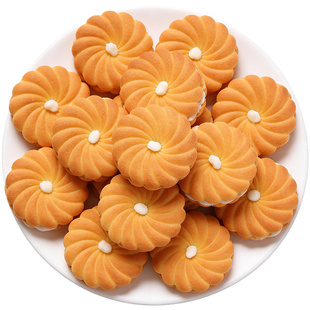 夹心饼干牛奶味怀旧80后早餐饼干代餐下午茶休闲解馋老式零食饼干